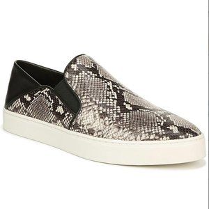 New! Vince Garvey Snake-Print Sneakers